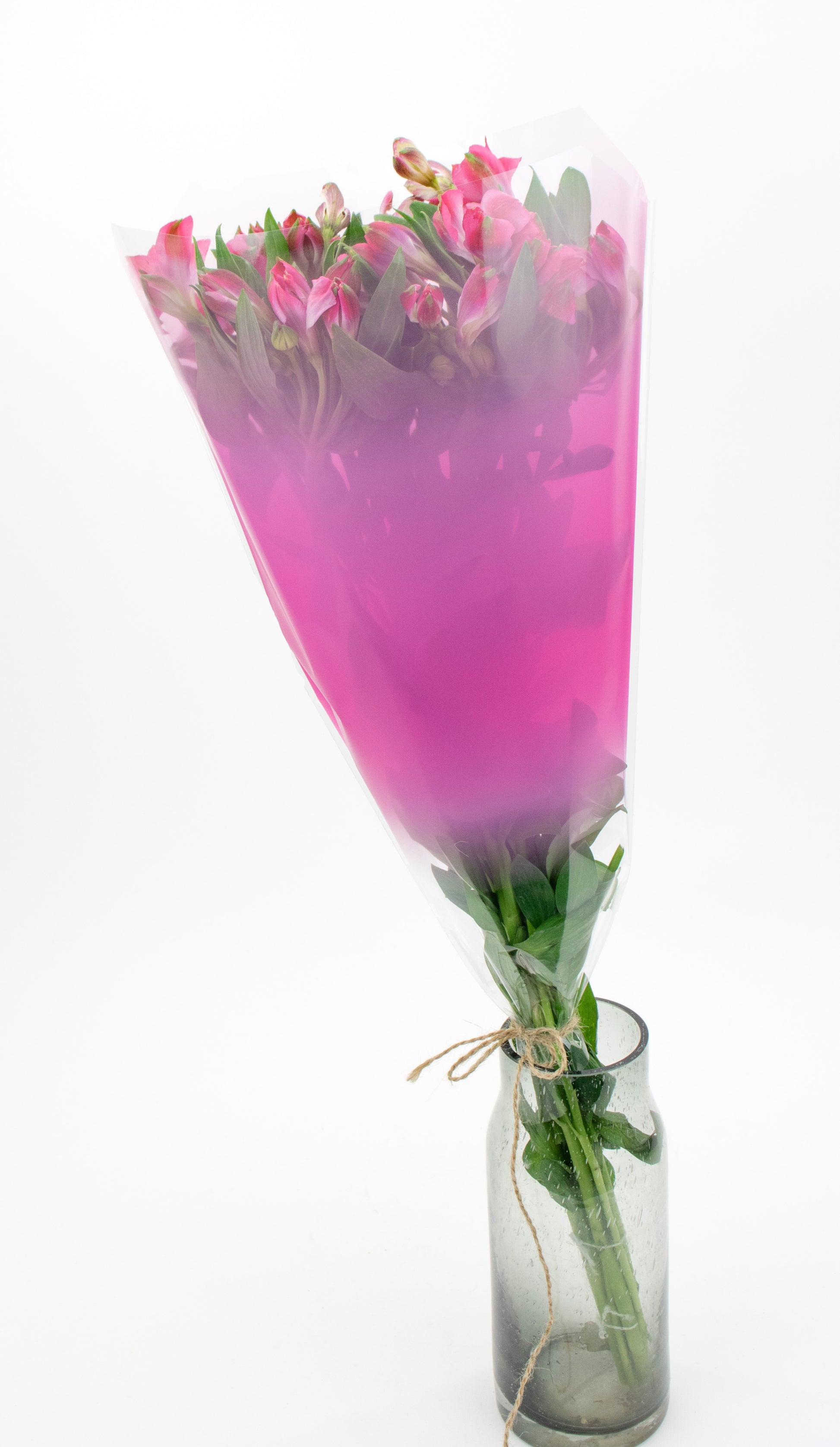 Basic Diamond Top Sleeve Hot=Pink with flowers