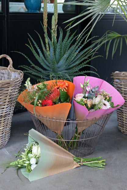 Aspen Skirts Orange Pink Green with flowers