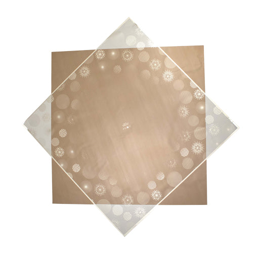 NoelBox Sheet 70x70cm Silver